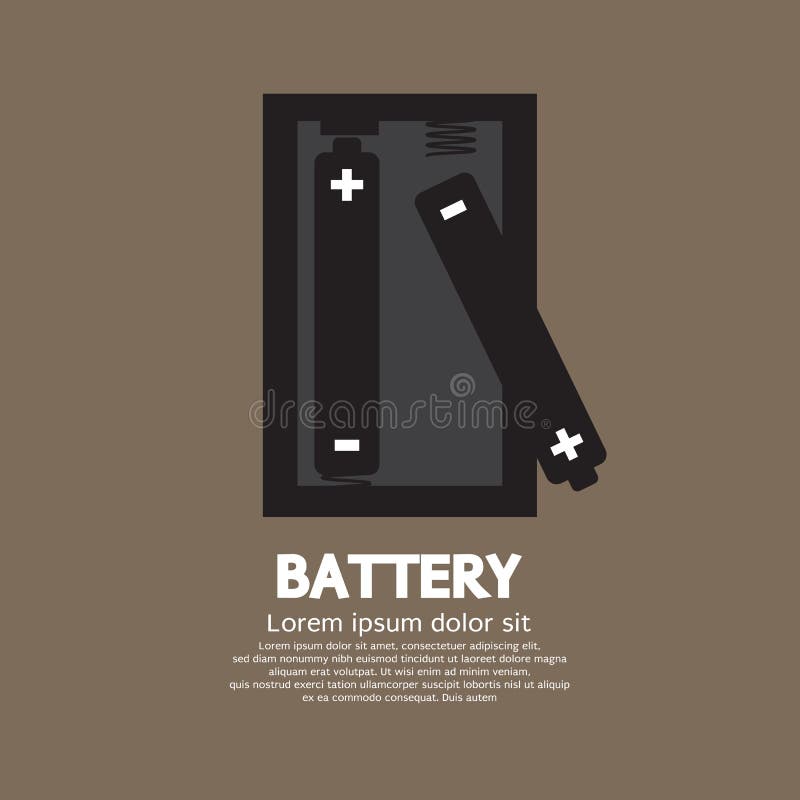 batterier två vektor illustrationer batterier två vektor illustrationer