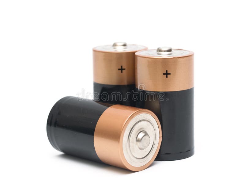 Two Double a Batteries stock photo. Image of accumulator 31397432