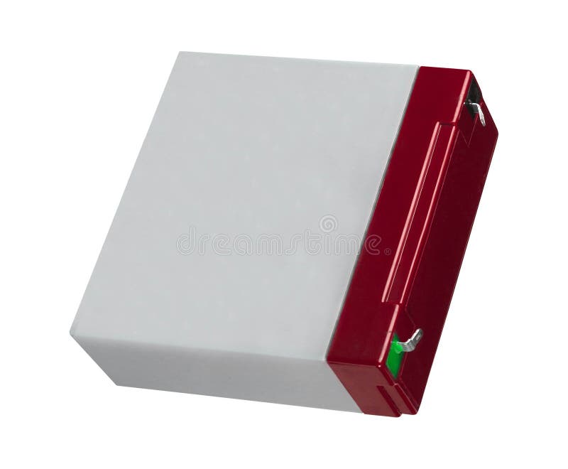 Batterij met Geïsoleerd op een Wit stock afbeeldingen Batterij met Geïsoleerd op een Wit stock afbeeldingen