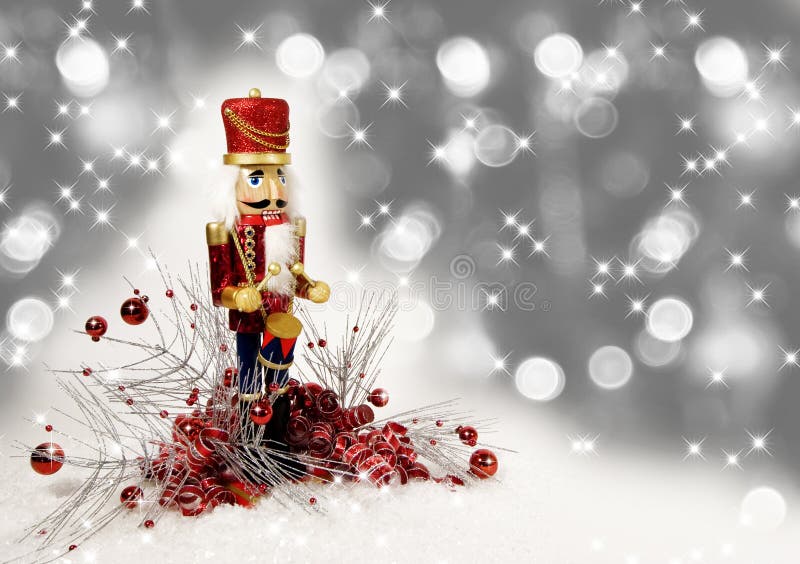 Batterista delle schiaccianoci di natale fotografia stock libera da diritti