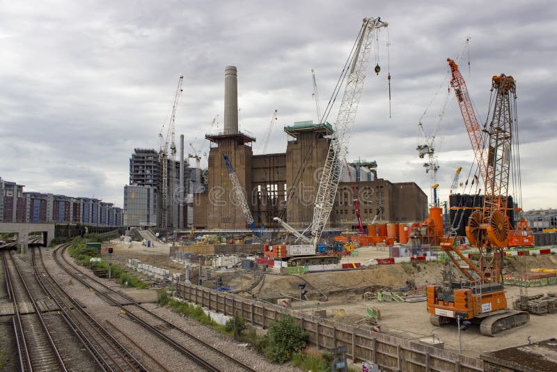 Battersea Power Station Redevelopment Editorial Stock Photo Image of british, development