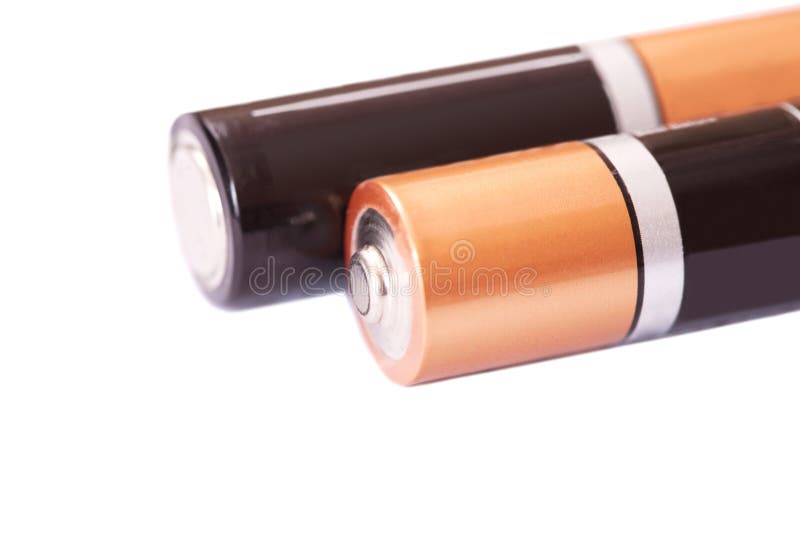 Battery aa alkaline cadmium chemical stock photos