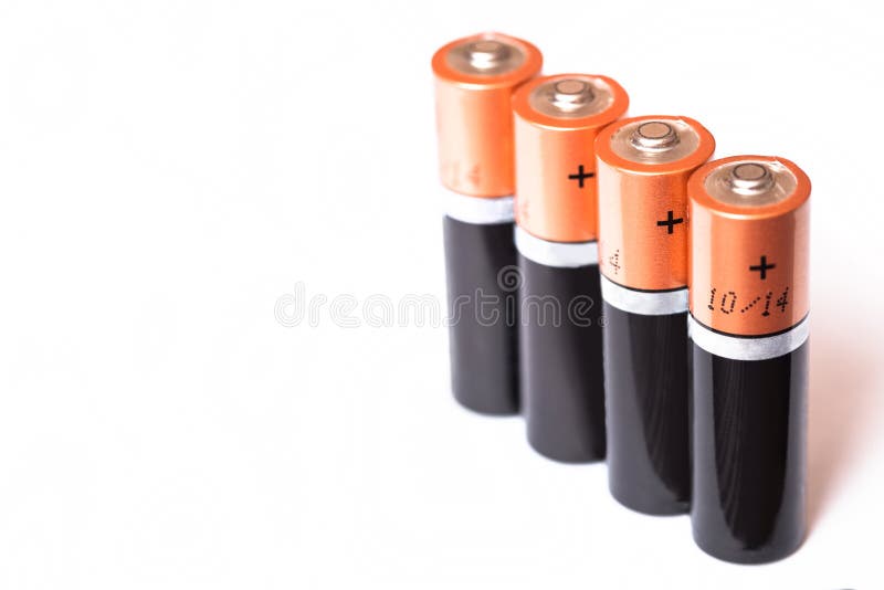 Battery aa alkaline cadmium chemical stock photography