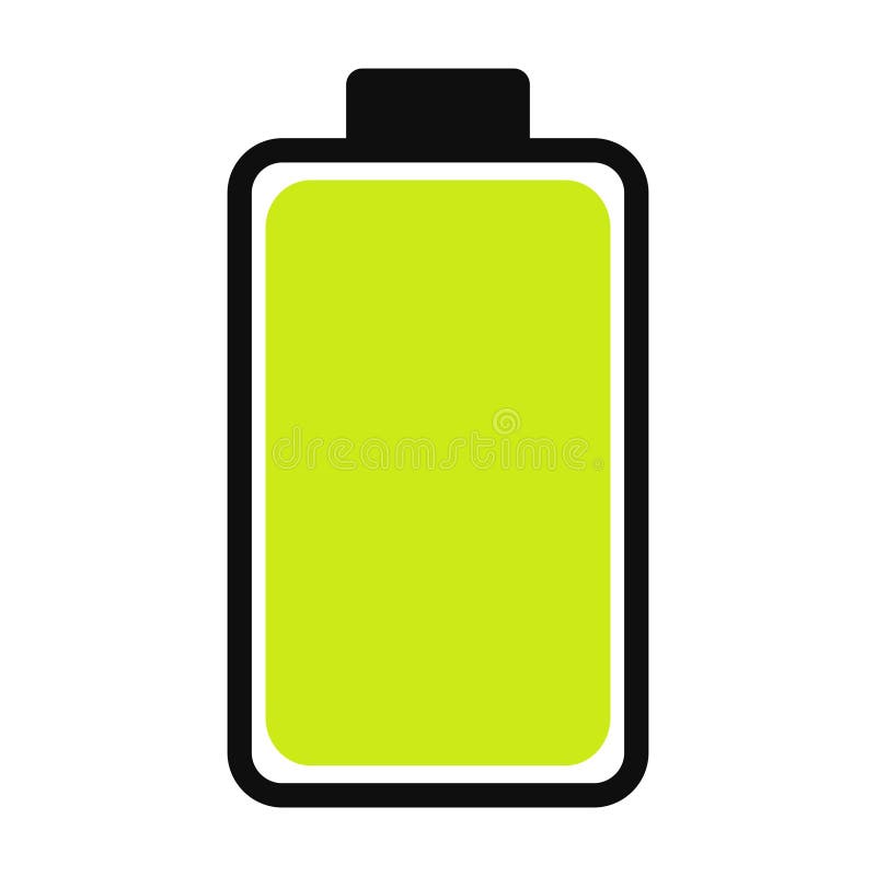 Battery charge status . Icon phone battery energy levels and power indicator. Recharge battery electricity . Accumulator stock illustration