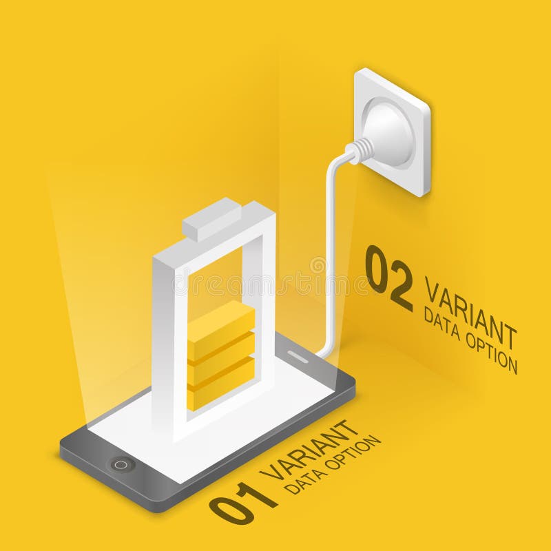 Battery Charging from the Mains Stock Vector Illustration of fuel