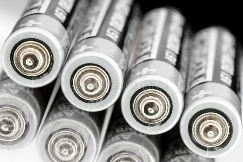 Pile of small batteries stock photo. Image of voltage 7054098