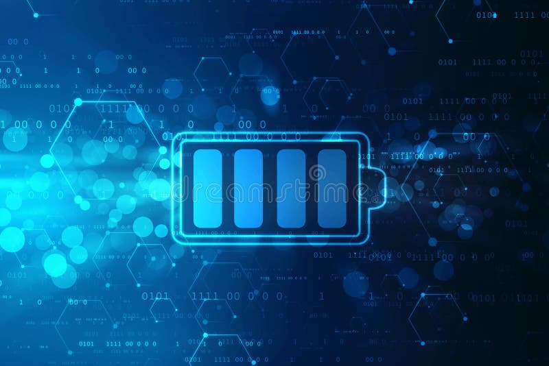 Battery Supply Concept Background, Energy Efficiency Concept, Power and
