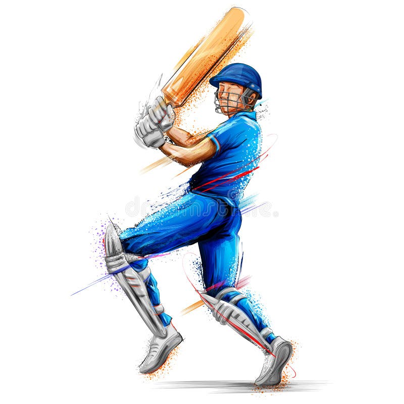 dessin en ligne continue unique d'un jeune homme agile joueur de cricket  balançoire batte de cricket à l'illustration vectorielle du terrain d'entraînement.  concept d'exercice sportif. conception à la mode d'une ligne pour