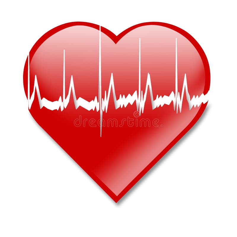 Battimento di cuore royalty illustrazione gratis Battimento di cuore royalty illustrazione gratis