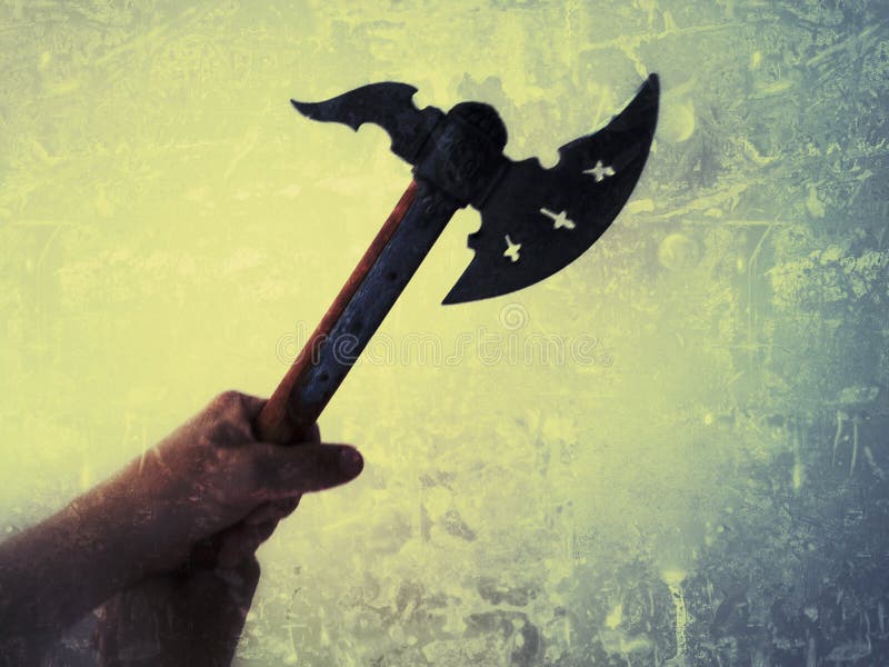 Battle axe stock photo. Image of archaic, blade, medieval 11004420