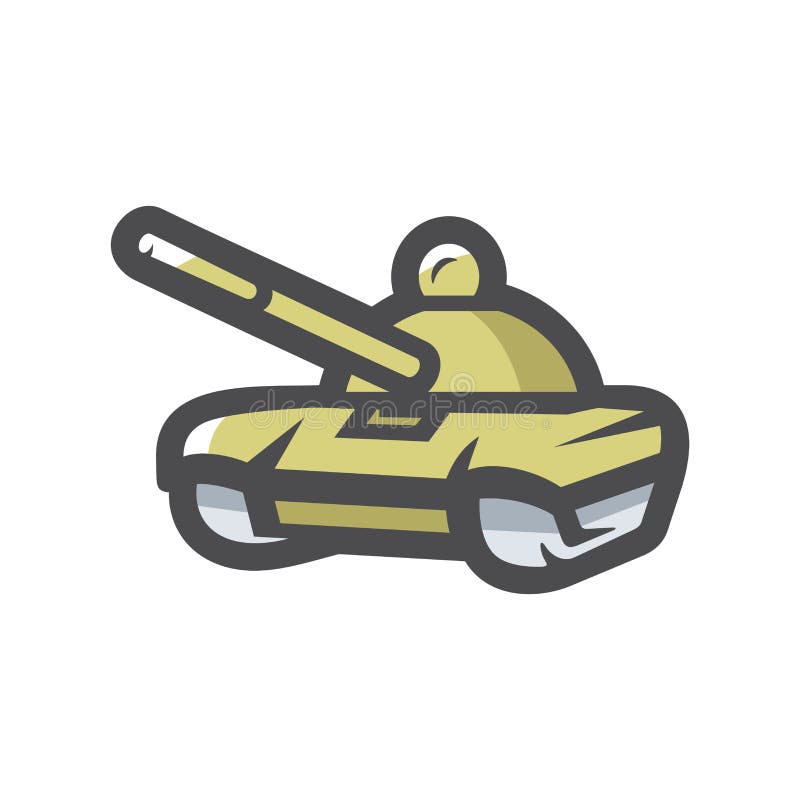 Battle Tank Military Transport Vector Icon Cartoon Illustration. Stock  Vector - Illustration of view, medium: 231359020
