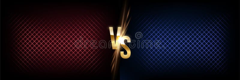 Battle vector banner vector concept. Girls and boys competition illustration with glowing versus symbol. Night club