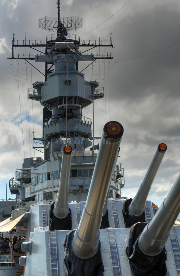 Battleship Missouri stock image Battleship Missouri stock image