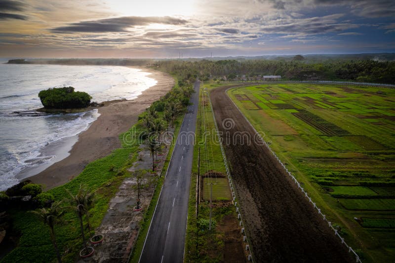 Batu karas pangandaran west java indonezja 50 zdjęcie royalty free