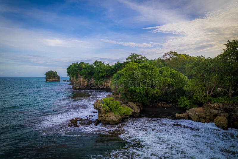 Batu karas pangandaran west java indonezja 30 zdjęcia royalty free