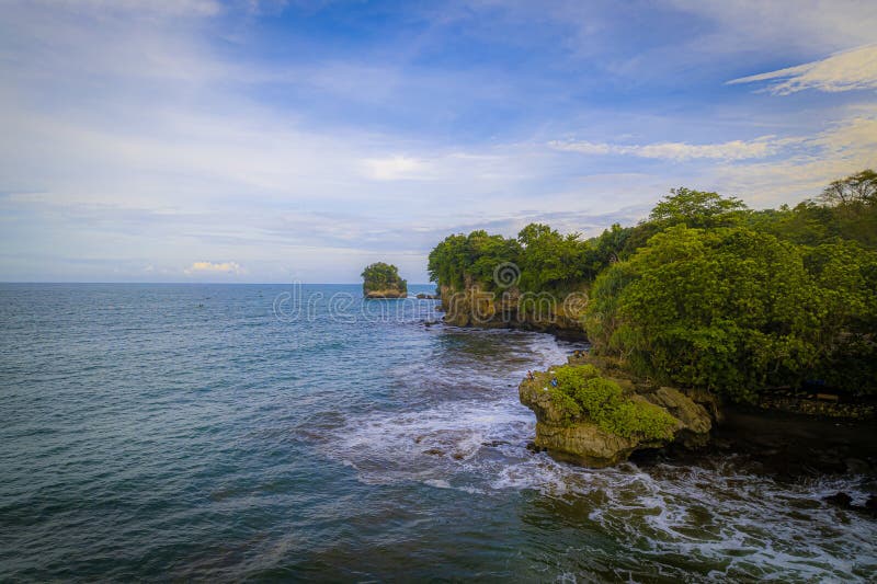 Batu karas pangandaran west java indonezja 29 fotografia stock