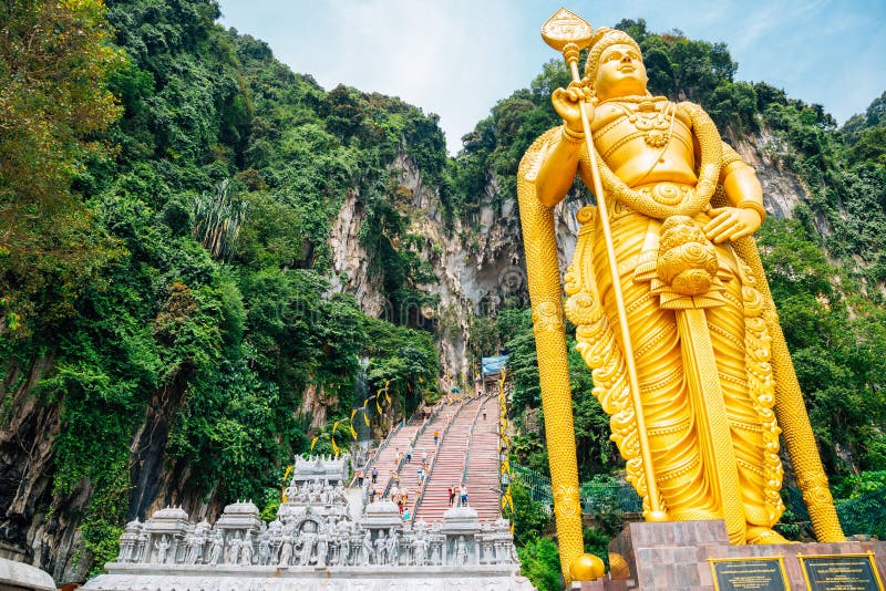 Batu władyki Murugan Jaskiniowa statua w Kuala Lumpur, Malezja obrazy royalty free Batu władyki Murugan Jaskiniowa statua w Kuala Lumpur, Malezja obrazy royalty free