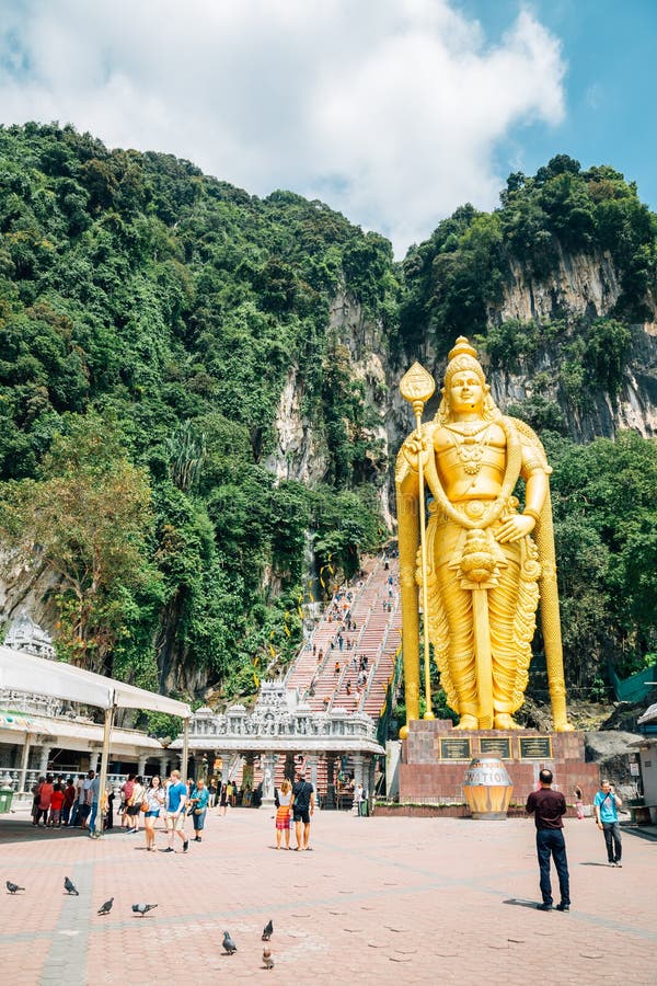 Batuholen Lord Murugan Statue in Kuala Lumpur, Maleisië royalty-vrije stock foto's Batuholen Lord Murugan Statue in Kuala Lumpur, Maleisië royalty-vrije stock foto's
