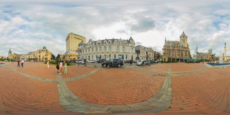 Batume Georgia 360 Vr panorama royaltyfria foton Batume Georgia 360 Vr panorama royaltyfria foton