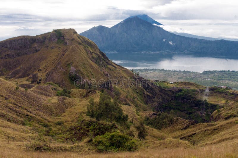 Vulkan Kintamani Batur Der Ort Des Interesses An Bali 