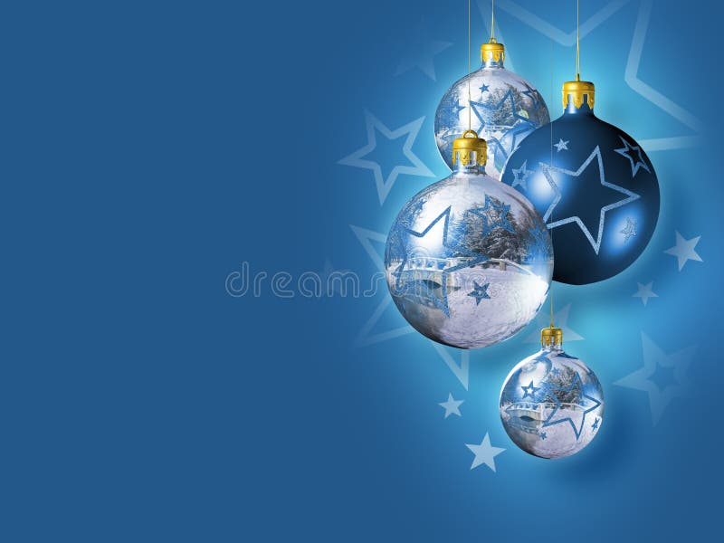 Baubles bożych narodzeń dekoracyjny elegancki odosobniony ilustracji