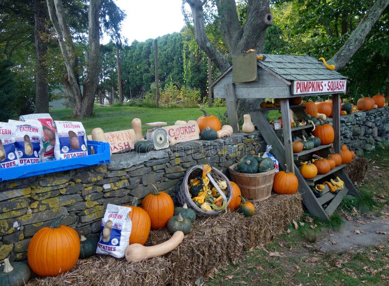 Bauernhof-Stand und Steinwände in kleinem Compton in Rhode Island nahe Narrangansett-Bucht stockbild Bauernhof-Stand und Steinwände in kleinem Compton in Rhode Island nahe Narrangansett-Bucht stockbild