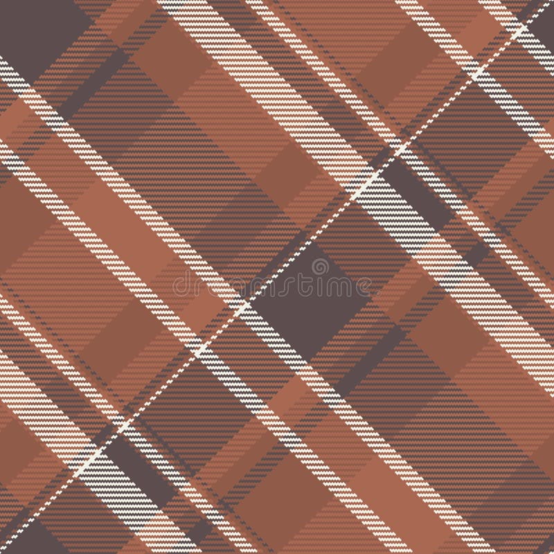 Baumuster nahtlose Tartan-Hintergrund, irische Muster Gewebe. Gewebe-Planiervektorprüfung Textur in Rot- und Orangetönen stock abbildung