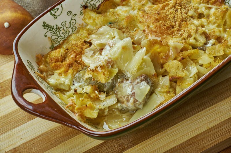 Bavarian Cabbage Casserole stock image. Image of potato 115035093