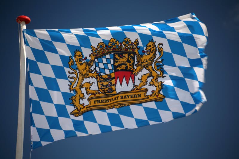 waving bavaria flag - Royalty free image #5126037