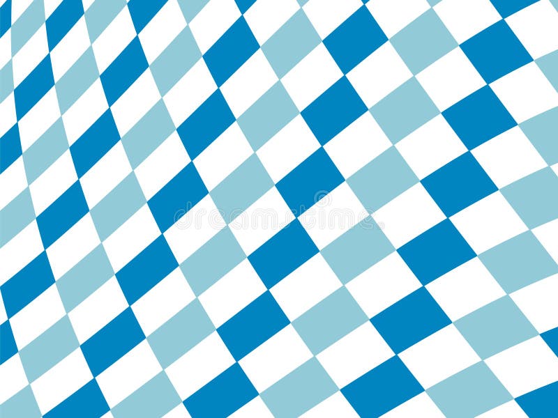 Bavarian flag pattern background. Backdrop design for Oktoberfest. Vector background design with bavarian white and blue pattern.