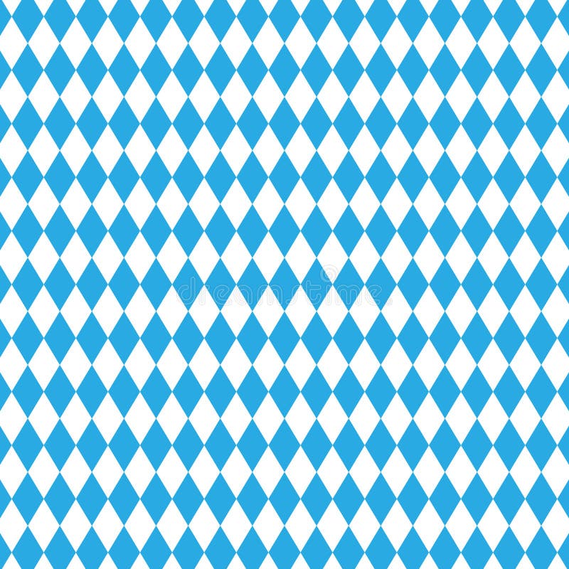 Bavarian flag pattern. Oktoberfest seamless pattern. Checkered blue seamless pattern of Bavaria flag. Bavarian flag blue vectors