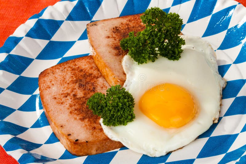Fried Leberkaese stock image. Image of nobody, lunch 18296295
