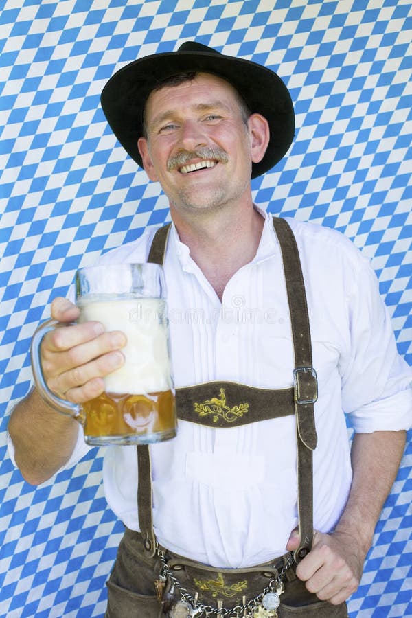 Bavarian man stock photo. Image of alcohol, oktoberfest - 42473556