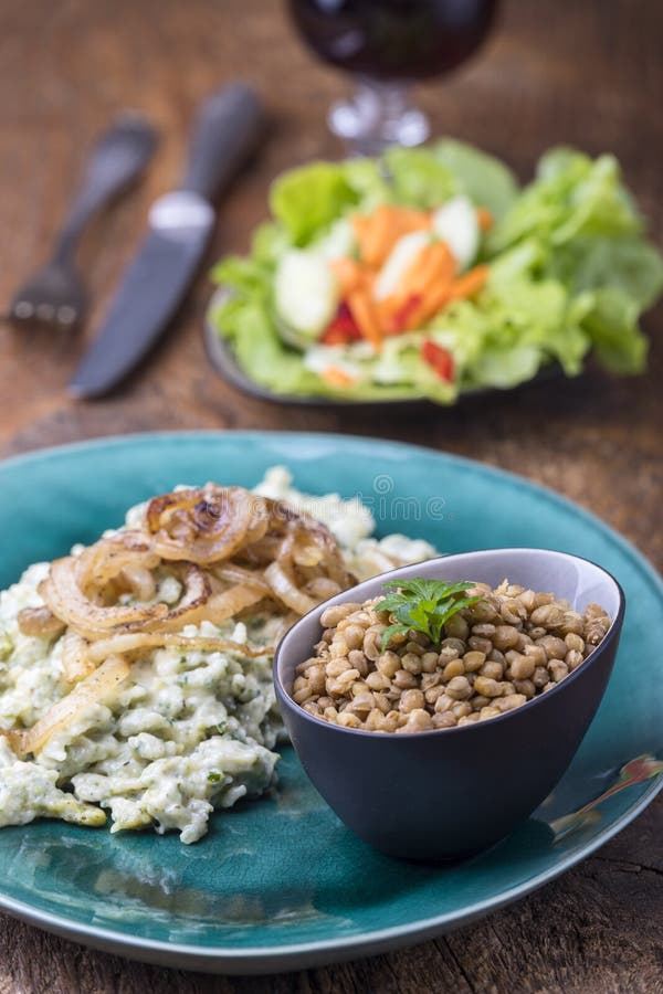 Bavarian pasta stock photography