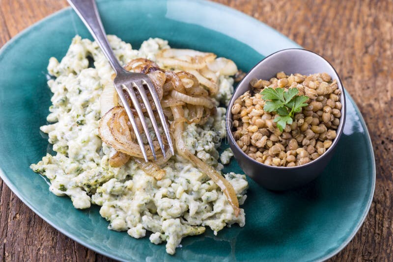 Bavarian pasta stock image