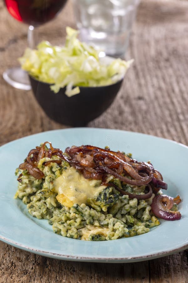 Bavarian pasta stock photo