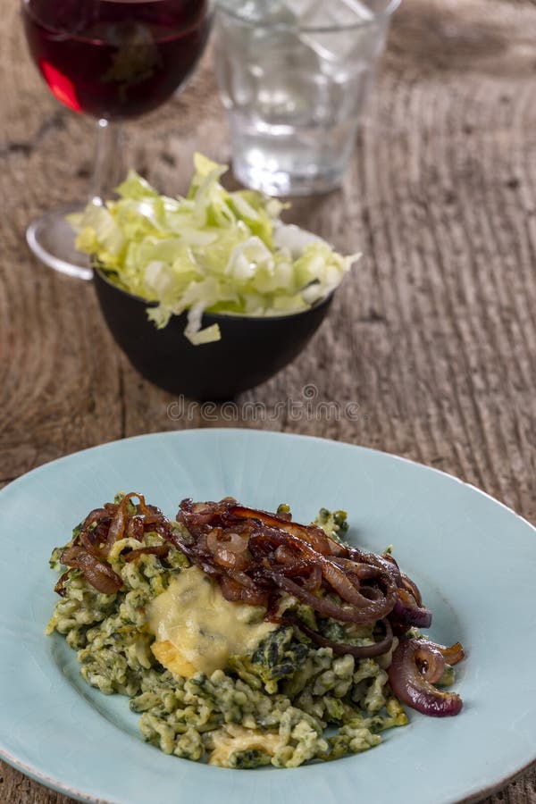Bavarian pasta stock photo