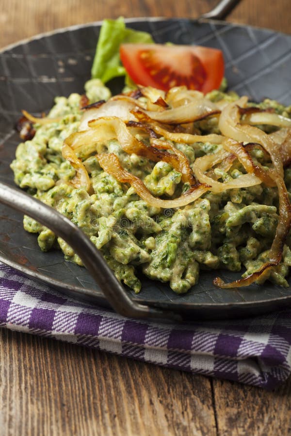 Bavarian pasta royalty free stock photo