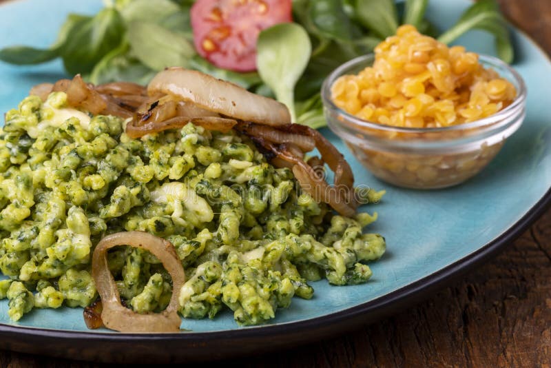 Bavarian pasta royalty free stock photo