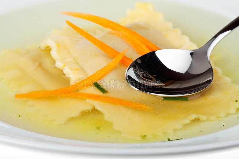 Bavarian pasta squares stock photography