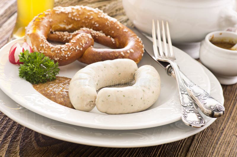 Weisswurst stock image. Image of dinner, traditional - 21936039