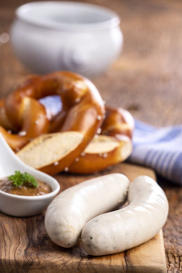 Bavarian white sausages stock photo. Image of delicious 253764696