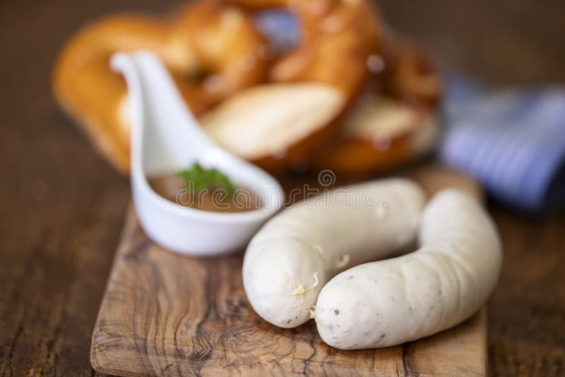 Bavarian white sausages stock image. Image of bavarian 253764735