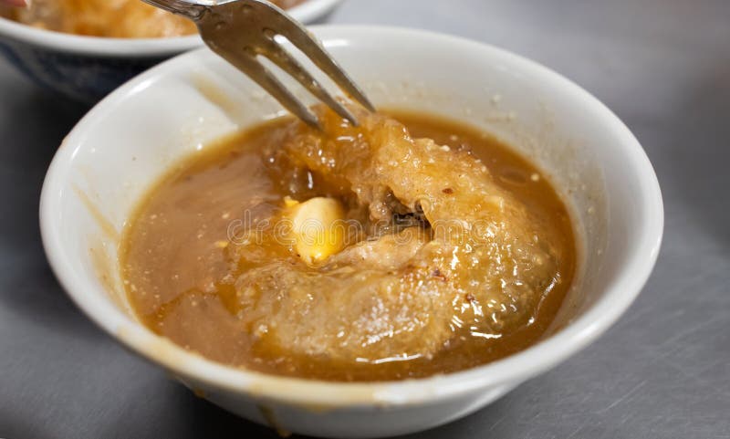 Bawan taiwanez meatball delicios stradă bawan royalty free stock photography