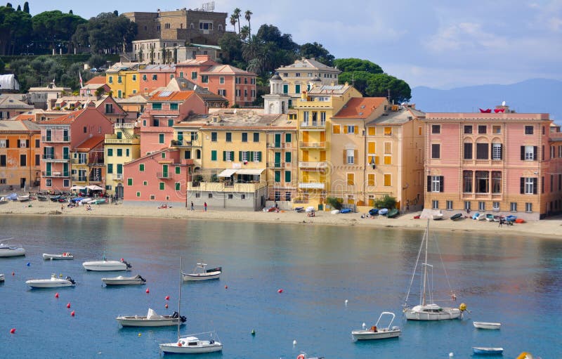 The Bay, The Bay Of Silence In Sestri Levante, Italy Stock Photo ...