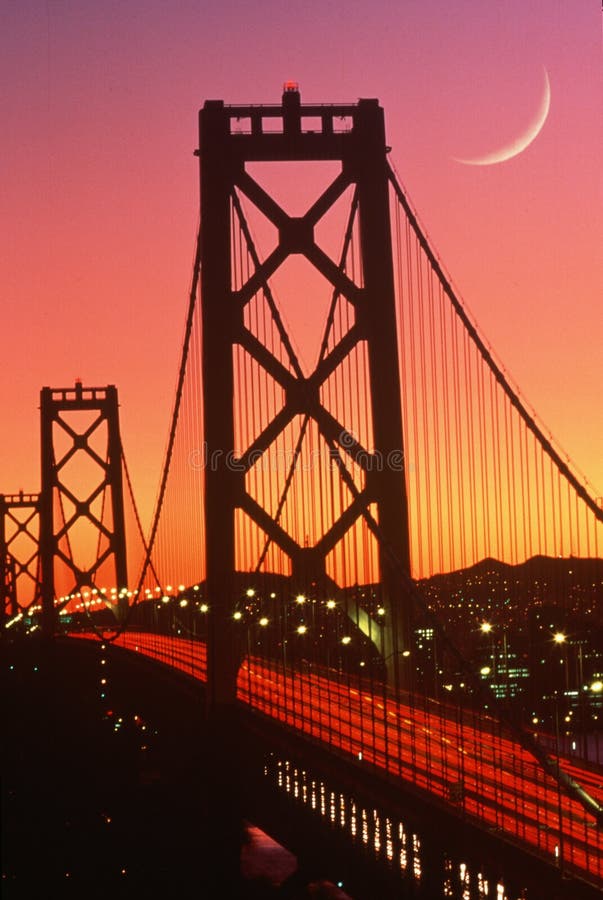 Bay Bridge To San Francisco Stock Image Image Of Bridge