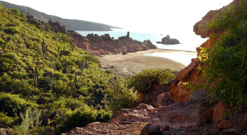 Bay at Espiritu Santo Island in Sea of Cortez royalty free stock image Bay at Espiritu Santo Island in Sea of Cortez royalty free stock image