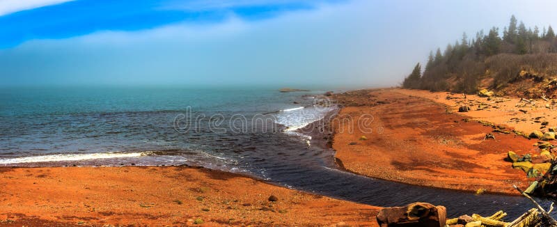 Bay of Fundy, Nova Scotia, Canada. The Bay of Fundy lies between Canadaâ€™s Nova Scotia and New Brunswick provinces, and touches the U.S. state of Maine. Itâ€™s known for extremely high tides, as at spots like New Brunswickâ€™s Hopewell Rocks. These eroded â€œflowerpotâ€ formations stand in water or on dry land, depending on the time of day. The coastal Fundy Trail Parkway offers lookouts and beaches. Fundy National Park has trails through the Acadian Forest. Bay of Fundy, Nova Scotia, Canada. The Bay of Fundy lies between Canadaâ€™s Nova Scotia and New Brunswick provinces, and touches the U.S. state of Maine. Itâ€™s known for extremely high tides, as at spots like New Brunswickâ€™s Hopewell Rocks. These eroded â€œflowerpotâ€ formations stand in water or on dry land, depending on the time of day. The coastal Fundy Trail Parkway offers lookouts and beaches. Fundy National Park has trails through the Acadian Forest.