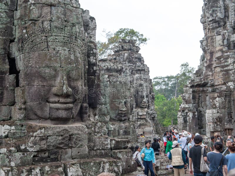 Bayon, Angkor Thom au Cambodge images stock Bayon, Angkor Thom au Cambodge images stock