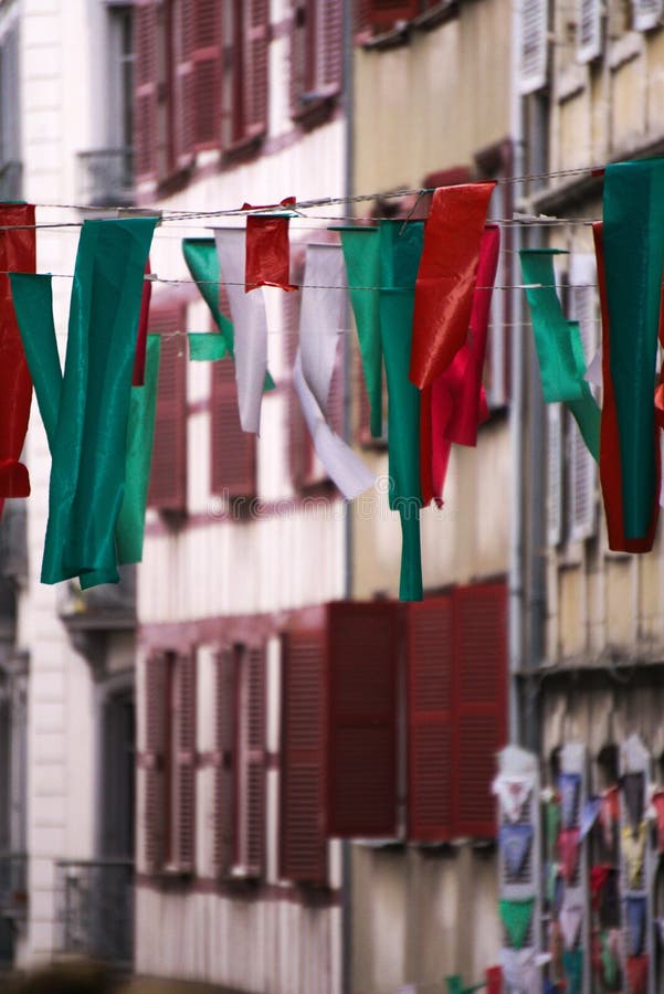 Bayonne stock photo. Image of volets, ville, basque, drapeau - 99253570